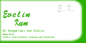 evelin kun business card